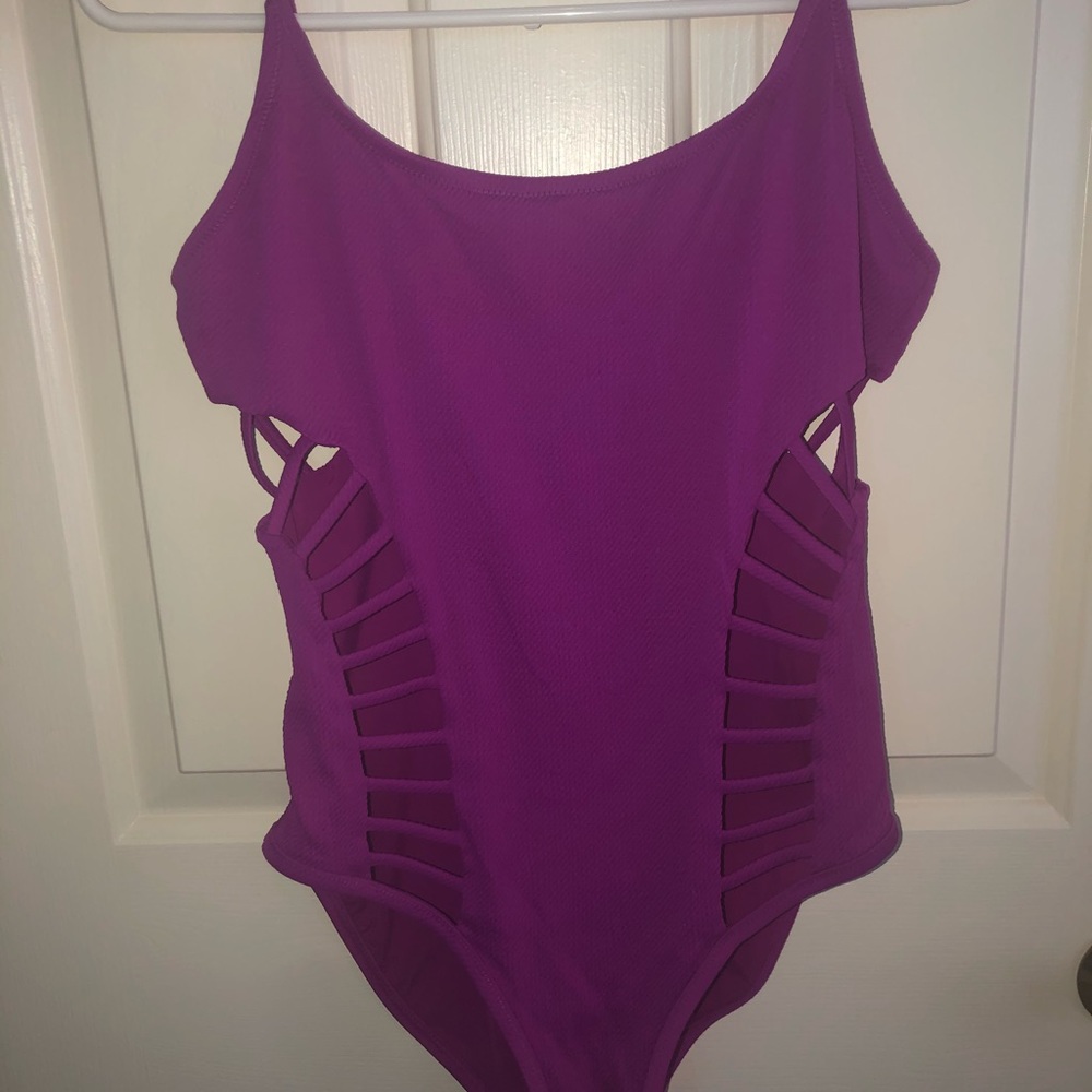Red Carter fuchsia one piece- never worn/no tags